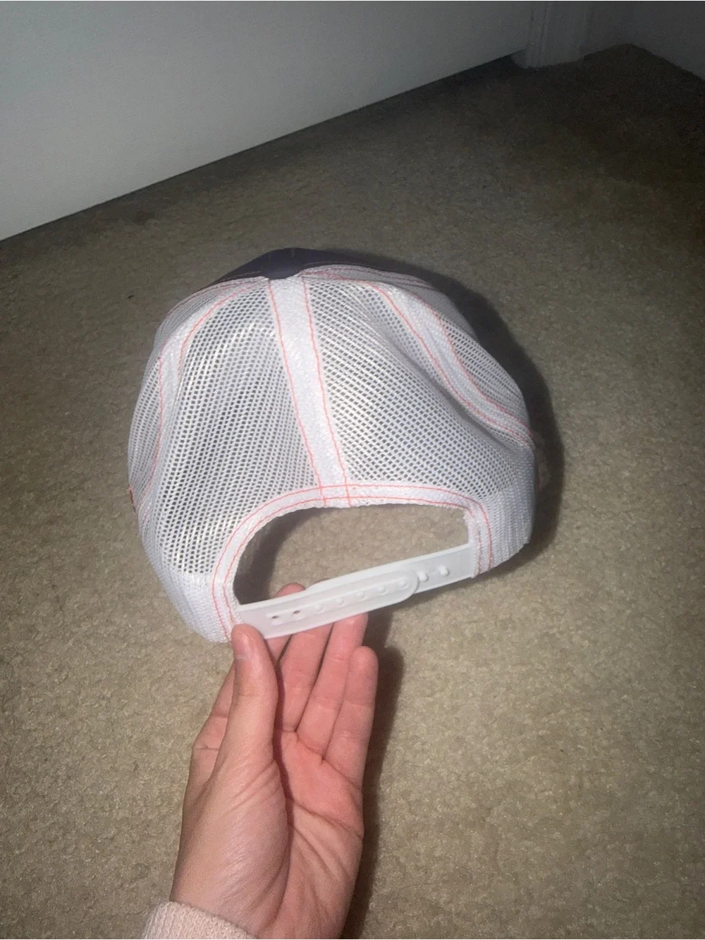 Men's Navy & White Mesh Trucker Hat - Owner's Edition